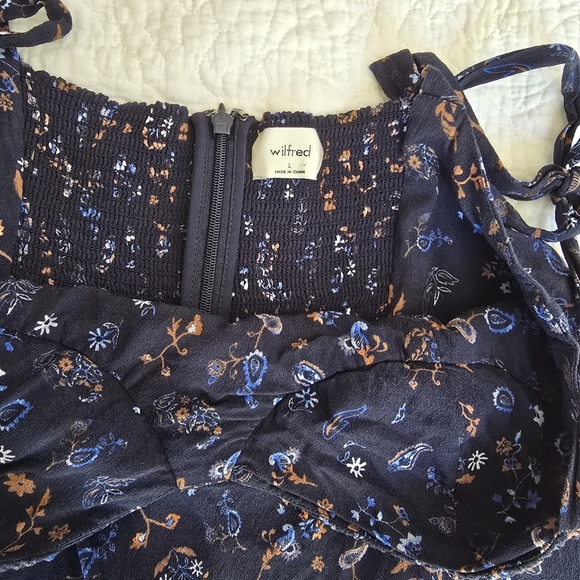 Wilfred Blue Cammy Mini Floral Dress - Picture 7 of 15